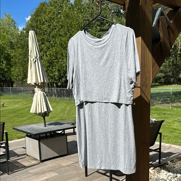 topshop grey shirt dress Gray Sweetheart A-Line Tulle Lace Long Prom Dress, Gray Evening Dress –  shopluu main image 0
